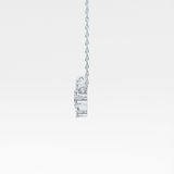 0.16 TCW Round Lab Grown Diamond Aries Zodiac Constellation Necklace