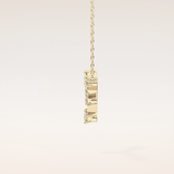 0.116 TCW Round Cut Moissanite Cancer Zodiac Constellation Necklace