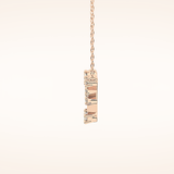 0.116 TCW Round Cut Moissanite Cancer Zodiac Constellation Necklace