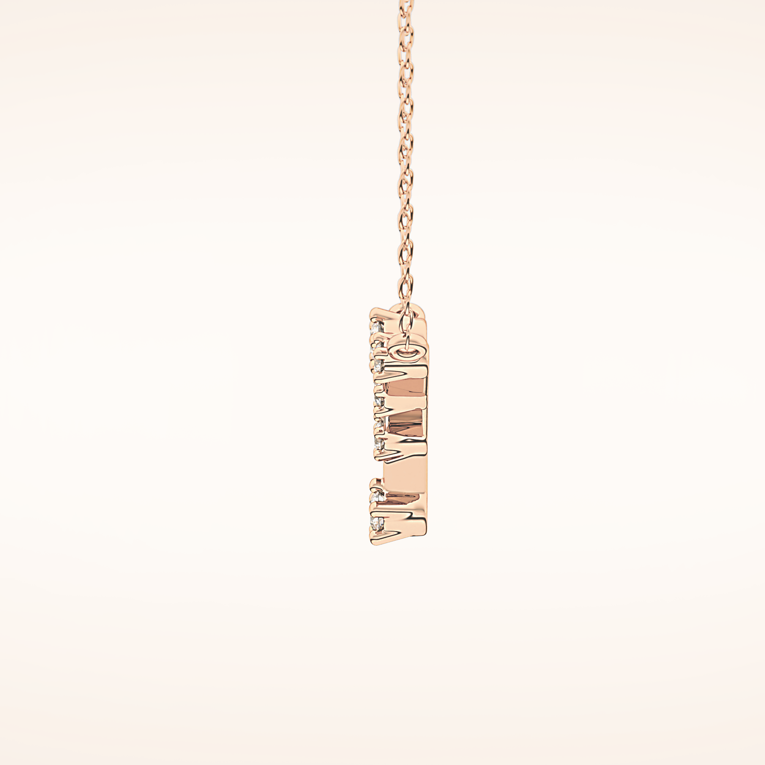 0.116 TCW Round Cut Moissanite Cancer Zodiac Constellation Necklace