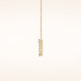 0.13 TCW Round Cut Moissanite Capricorn Zodiac Constellation Necklace