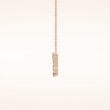0.13 TCW Round Cut Moissanite Capricorn Zodiac Constellation Necklace