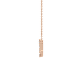 0.13 TCW Round Lab Grown Diamond Capricorn Zodiac Constellation Necklace