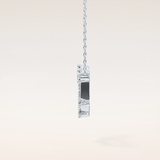0.13 TCW Round Cut Moissanite Capricorn Zodiac Constellation Necklace