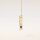 0.18 TCW Round Cut Moissanite Gemini Zodiac Constellation Necklace