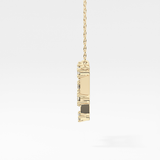 0.18 TCW Round Lab Grown Diamond Gemini Zodiac Constellation Necklace