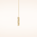 0.18 TCW Round Cut Moissanite Gemini Zodiac Constellation Necklace