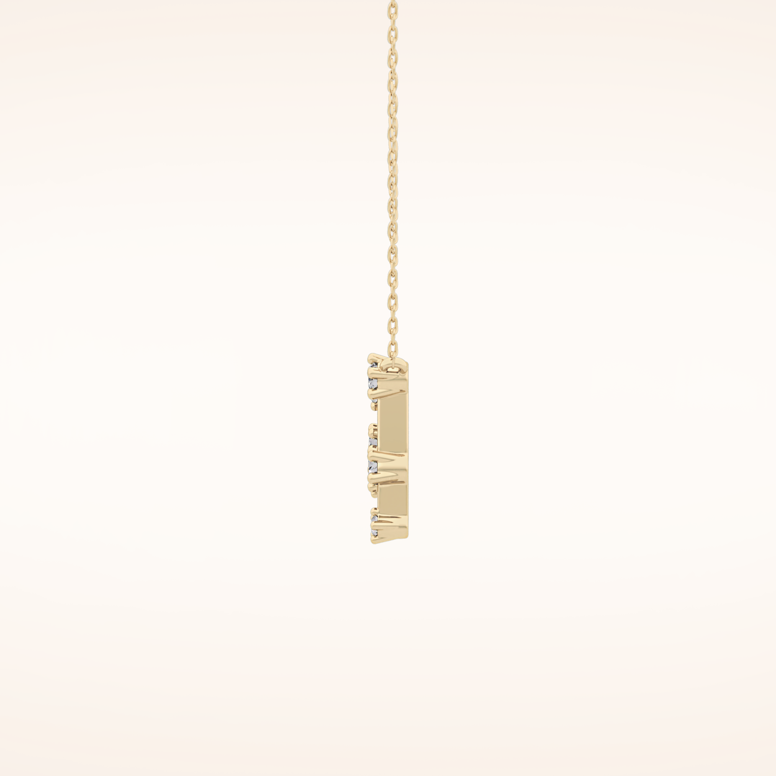 0.18 TCW Round Cut Moissanite Gemini Zodiac Constellation Necklace