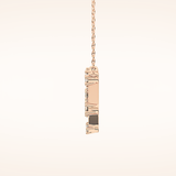 0.18 TCW Round Cut Moissanite Gemini Zodiac Constellation Necklace