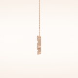 0.18 TCW Round Cut Moissanite Gemini Zodiac Constellation Necklace