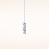 0.18 TCW Round Cut Moissanite Gemini Zodiac Constellation Necklace