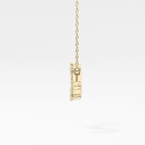 0.15 TCW Round Lab Grown Diamond Leo Zodiac Constellation Necklace