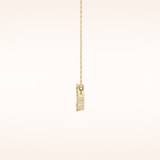 0.15 TCW Round Cut Moissanite Leo Zodiac Constellation Necklace