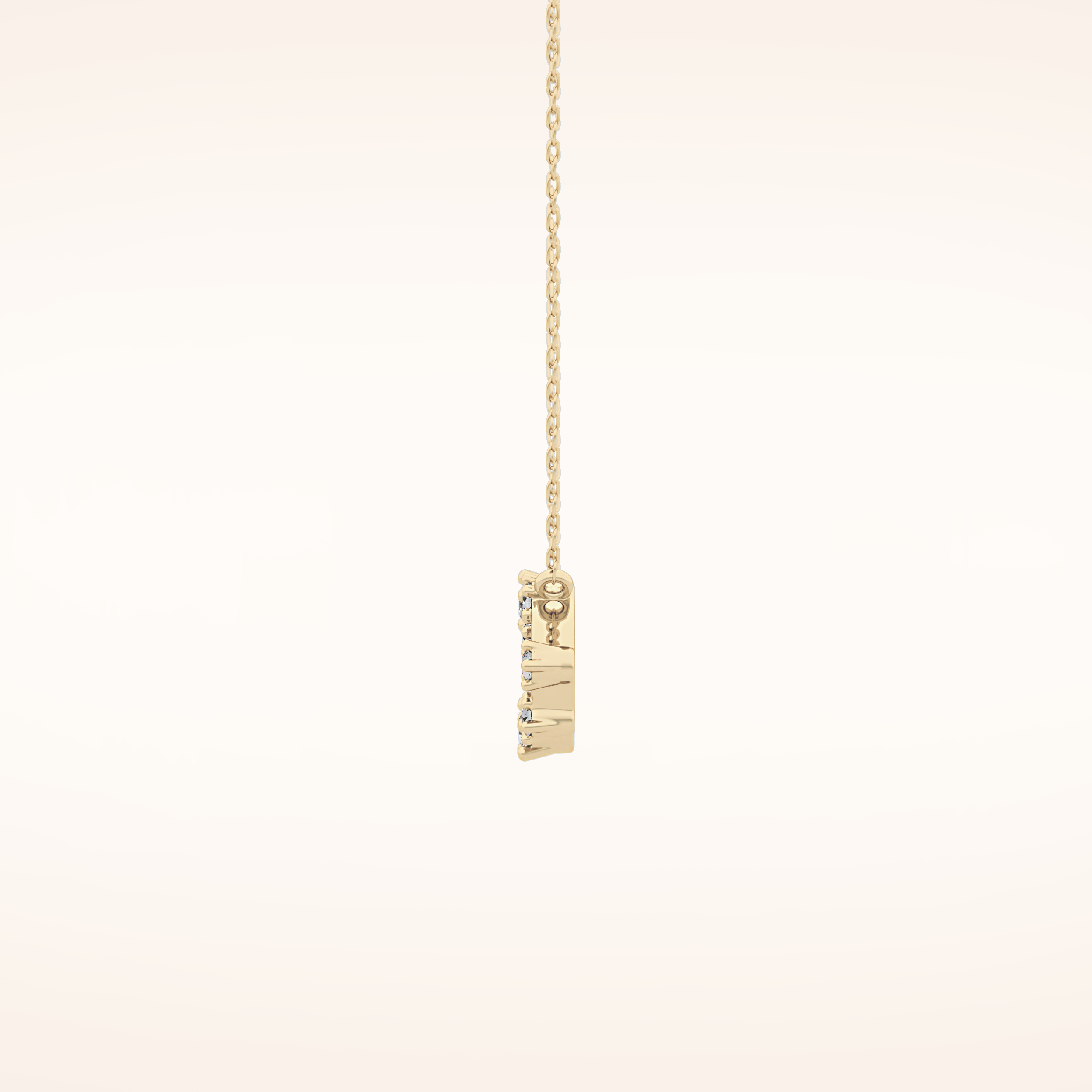 0.15 TCW Round Cut Moissanite Leo Zodiac Constellation Necklace