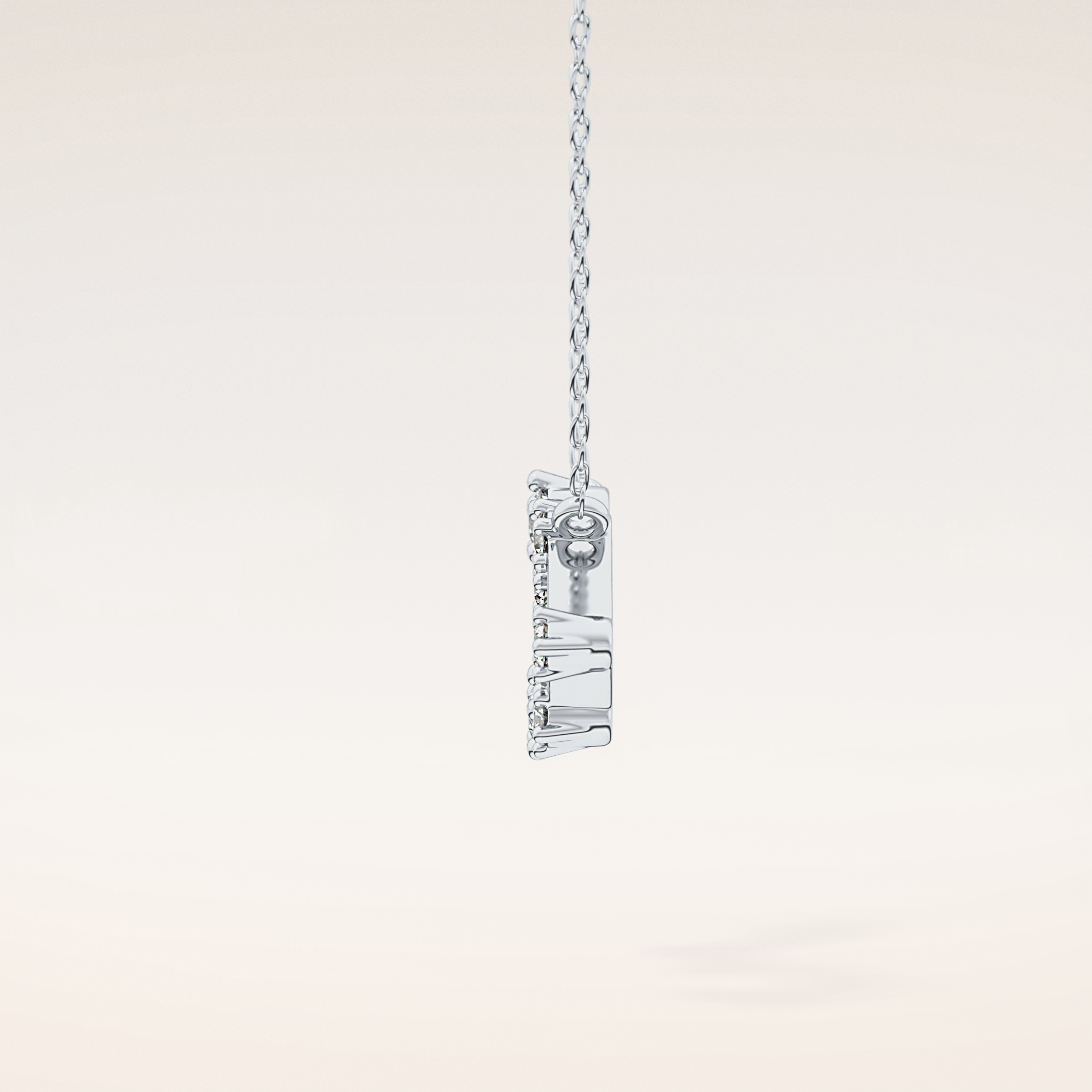 0.15 TCW Round Cut Moissanite Leo Zodiac Constellation Necklace