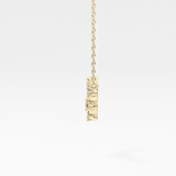 0.078 TCW Round Lab Grown Diamond Libra Zodiac Constellation Necklace