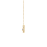 0.078 TCW Round Lab Grown Diamond Libra Zodiac Constellation Necklace