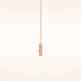 0.078 TCW Round Cut Moissanite Libra Zodiac Constellation Necklace