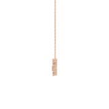 0.078 TCW Round Lab Grown Diamond Libra Zodiac Constellation Necklace