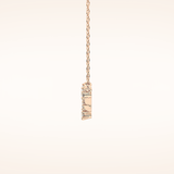 0.103 TCW Round Cut Moissanite Pisces Zodiac Constellation Necklace