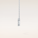 0.103 TCW Round Cut Moissanite Pisces Zodiac Constellation Necklace