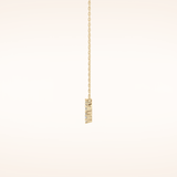 0.111 TCW Round Cut Moissanite Sagittarius Zodiac Constellation Necklace