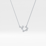 0.111 TCW Round Lab Grown Diamond Sagittarius Zodiac Constellation Necklace
