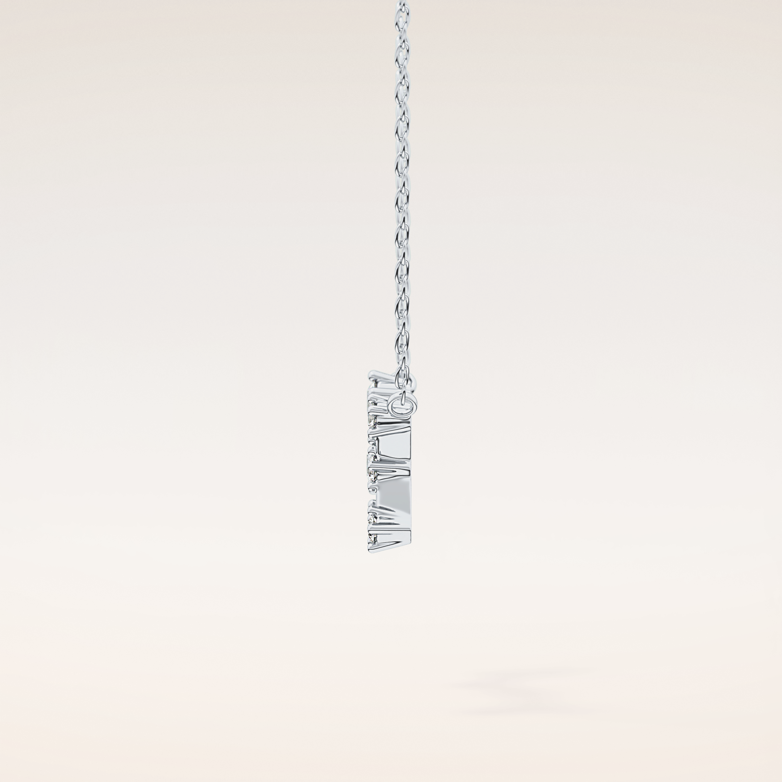 0.085 TCW Round Cut Moissanite Scorpio Zodiac Constellation Necklace