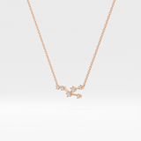 0.062 TCW Round Lab Grown Diamond Taurus Zodiac Constellation Necklace
