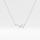 0.062 TCW Round Lab Grown Diamond Taurus Zodiac Constellation Necklace