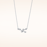 0.062 TCW Round Cut Moissanite Taurus Zodiac Constellation Necklace
