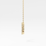 0.103 TCW Round Lab Grown Diamond Virgo Zodiac Constellation Necklace