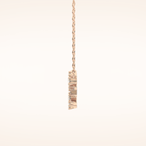 0.103 TCW Round Cut Moissanite Virgo Zodiac Constellation Necklace