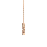 0.103 TCW Round Lab Grown Diamond Virgo Zodiac Constellation Necklace