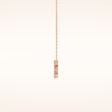 0.103 TCW Round Cut Moissanite Virgo Zodiac Constellation Necklace