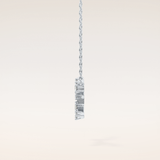 0.103 TCW Round Cut Moissanite Virgo Zodiac Constellation Necklace