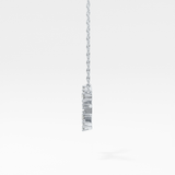 0.103 TCW Round Lab Grown Diamond Virgo Zodiac Constellation Necklace