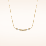 0.091 TCW Round Cut Moissanite Multiple Stone Necklace