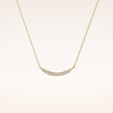0.091 TCW Round Cut Moissanite Multiple Stone Necklace