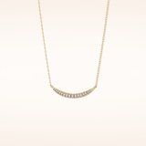 0.091 TCW Round Cut Moissanite Multiple Stone Necklace