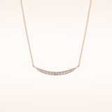 0.091 TCW Round Cut Moissanite Multiple Stone Necklace