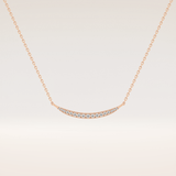 0.091 TCW Round Cut Moissanite Multiple Stone Necklace