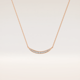 0.091 TCW Round Cut Moissanite Multiple Stone Necklace