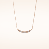 0.091 TCW Round Cut Moissanite Multiple Stone Necklace