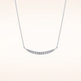 0.091 TCW Round Cut Moissanite Multiple Stone Necklace