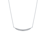 0.091 TCW Round Lab Grown Diamond Multi Stone Necklace