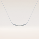 0.091 TCW Round Cut Moissanite Multiple Stone Necklace