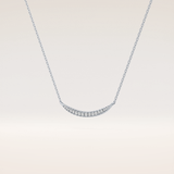 0.091 TCW Round Cut Moissanite Multiple Stone Necklace