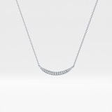 0.091 TCW Round Lab Grown Diamond Multi Stone Necklace