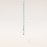 0.091 TCW Round Cut Moissanite Multiple Stone Necklace